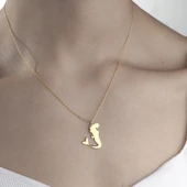 925 Ayar Gümüş Deniz Kızı Kolye thumbnail 4