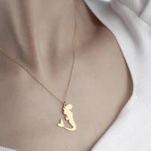 925 Ayar Gümüş Deniz Kızı Kolye thumbnail 3