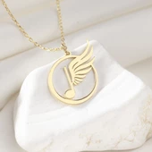 925 Ayar Gümüş Mikrofon Plaka Kolye thumbnail 5