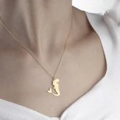 925 Ayar Gümüş Deniz Kızı Kolye thumbnail 1