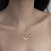 925 Ayar Gümüş Denizci Özel Tasarım Kolye thumbnail 3