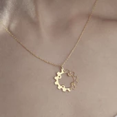 925 Ayar Gümüş Makine Çarkı Temalı Kolye thumbnail 10