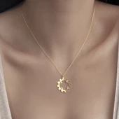 925 Ayar Gümüş Makine Çarkı Temalı Kolye thumbnail 4