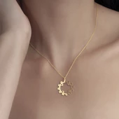 925 Ayar Gümüş Makine Çarkı Temalı Kolye thumbnail 2