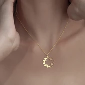 925 Ayar Gümüş Makine Çarkı Temalı Kolye thumbnail 3