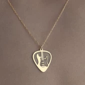 925 Ayar Gümüş Gitar Penası Kolye thumbnail 4