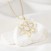 925 Ayar Gümüş Atom Figürlü  Kolye thumbnail 11