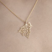 925 Ayar Gümüş Uluyan Kurt  Kolye thumbnail 5