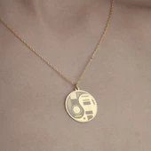 925 Ayar Gümüş Gitar Temalı Ying Yang Kolye thumbnail 7