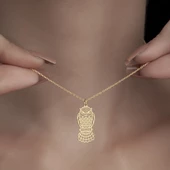 925 Ayar Gümüş Baykuş Figürlü Kolye thumbnail 7