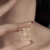 925 Ayar Gümüş Stilize Edilmiş Harf Kolye thumbnail 5