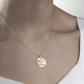 925 Ayar Gümüş Gitar Temalı Ying Yang Kolye thumbnail 5