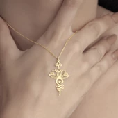 925 Ayar Gümüş Nefes Meditasyon Kolye thumbnail 4