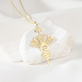 925 Ayar Gümüş Nefes Meditasyon Kolye thumbnail 8