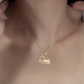 925 Ayar Gümüş Yelkenli Kolye thumbnail 3