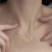 925 Ayar Gümüş Kutup Ayısı Figürlü Kolye thumbnail 3