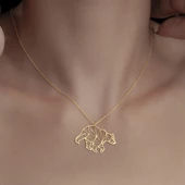 925 Ayar Gümüş Kutup Ayısı Figürlü Kolye thumbnail 1