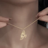 925Ayar Gümüş Origami Baykuş Figürlü Kolye Özel Tasarım thumbnail 5