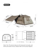 NATUREHİKE VİLLAGE 5.0 4 KİŞİLİK OTOMATİK KURULUM ÇADIR thumbnail 4