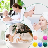 10 Adet Renkli Duş Filesi, Duş Lifi, Banyo Lifi Seti, Banyo Kesesi Lif Pufidik Lif, Çeyiz Lif, Seti 10 Adet - 2