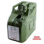 Metal Benzin Bidonu 10 Litre Akaryakıt Mazot Sıvı Taşıma Doldurma Depolama Bidonu + Aktarma Borusu - 2