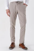 Koyu Bej Pamuklu Yandan Cepli Casual Slim Fit Jogger Pantolon 1003230159 thumbnail 1