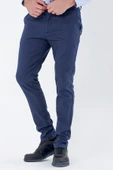 Lacivert Pamuklu Yandan Cepli Casual Slim Fit Chino Pantolon 1003235119 thumbnail 1