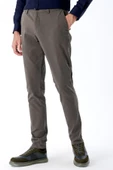 Koyu Haki Pamuklu Yandan Cepli Casual Slim Fit Chino Pantolon 1003235117 thumbnail 1
