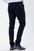 Koyu Lacivert Pamuklu Yandan Cepli Casual Slim Fit Chino Pantolon 1003235117 thumbnail 5