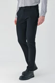 Siyah Esnek Yandan Cepli Casual Slim Fit Chino Pantolon 1003240113 thumbnail 1