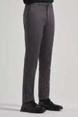 Koyu Antrasit Pamuklu Yandan Cepli Casual Slim Fit Chino Pantolon 1003240151 thumbnail 3
