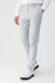 Gri Keten Lastikli Yandan Cepli Casual Comfort Fit Jogger Pantolon 1003240159 thumbnail 1