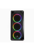 GAMETECH Legend Pro Mesh 4x120mm Pencereli Gaming Oyuncu Bilgisayar Kasası. - 6