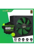 GAMETECH 600watt 80 Plus Bronze 14cm Sessiz Fan Gtp600 Power Supply - 1