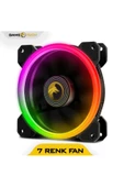 OEM Gametech 8r Plus 4lü Paket 7renk 1200rpm Sessiz 12cm Led Fan - 3