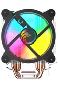 GAMETECH Hd6.2 Pro Cpu Soğutucu 2x12 Cm Rgb Fan intel-Amd-2011 Soket İşlemci Soğutucu Gerçek Bakır - 4