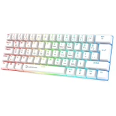 Gamepower Lyra RGB 60M 62Tuş Beyaz Mekanik Kablolu Red Switch Klavye - 3 Yıl Garantili - 1