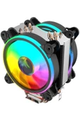 GAMETECH Hd6.2 Pro Cpu Soğutucu 2x12 Cm Rgb Fan intel-Amd-2011 Soket İşlemci Soğutucu Gerçek Bakır - 5