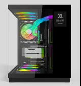 GAMETECH  Grand 7 Adet A-rgb Fanlı Isı Dereceli Akvaryum Oyuncu Kasası - 3