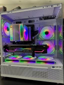 GAMETECH PHANTOM 6X120MM ARGB FANLI TYPE-C GAMİNG OYUNCU BİLGİSAYAR KASASI BEYAZ thumbnail 4