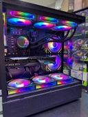 GAMETECH PHANTOM 6X120MM ARGB FANLI TYPE-C GAMİNG OYUNCU BİLGİSAYAR KASASI SİYAH - 2