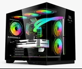 GAMETECH  Grand 7 Adet A-rgb Fanlı Isı Dereceli Akvaryum Oyuncu Kasası - 1