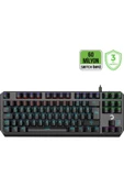 GamePower Overlord 60M Mekanik Kırmızı Switch Türkçe Q 88 Tuş USB Gaming Klavye - 3 Yıl Garantili - 1