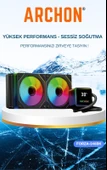 ARCHON FORZA Siyah 240mm ARGB İŞLEMCİ CPU SIVI SOĞUTMA SİSTEMİ ( Tüm AMD ve Intel Serisi İle Uyumlu ) - 1