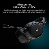GamePower Aero Ultra Siyah Triple Mode (Kablosuz/Bluetooth/2.4G) Gaming (Oyuncu) Kulaklık - 6