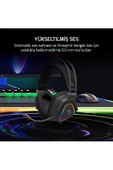 GamePower Kyruse Gri 7.1 Surround Rgb Gaming Titreşimli Kulaklık - 5