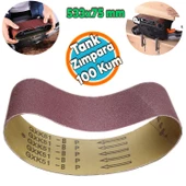 Sonsuz Bant 100 Kum Tank Palet Zımpara Kağıdı 75 x 533 mm - 1
