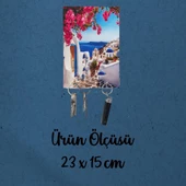 Veraart Santorini Tablo Anahtar Askılığı 4 Kanca Anahtar Askısı İsme Özel Organizer Anahtar Düzenleyici - 6