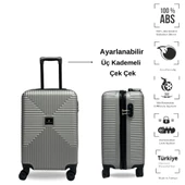 ANHELO Bowtie ABS Küçük (Kabin) Boy Valiz - 1