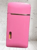 Metal Lüks Rüzgar Geçirmez Gazlı Çakmak PEMBE - 1